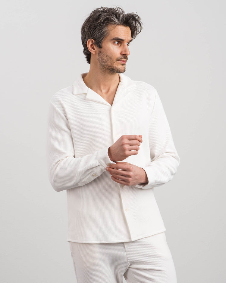 Plissee Shirt (White)
