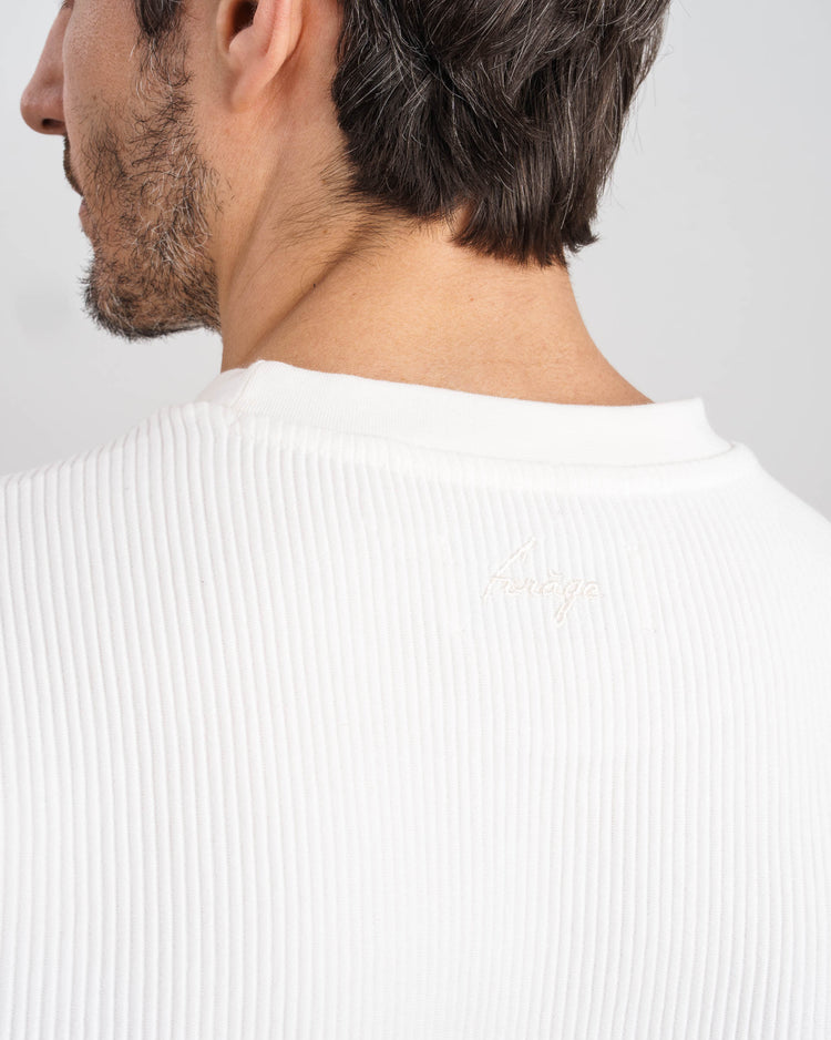 Plissee T-Shirt (White)