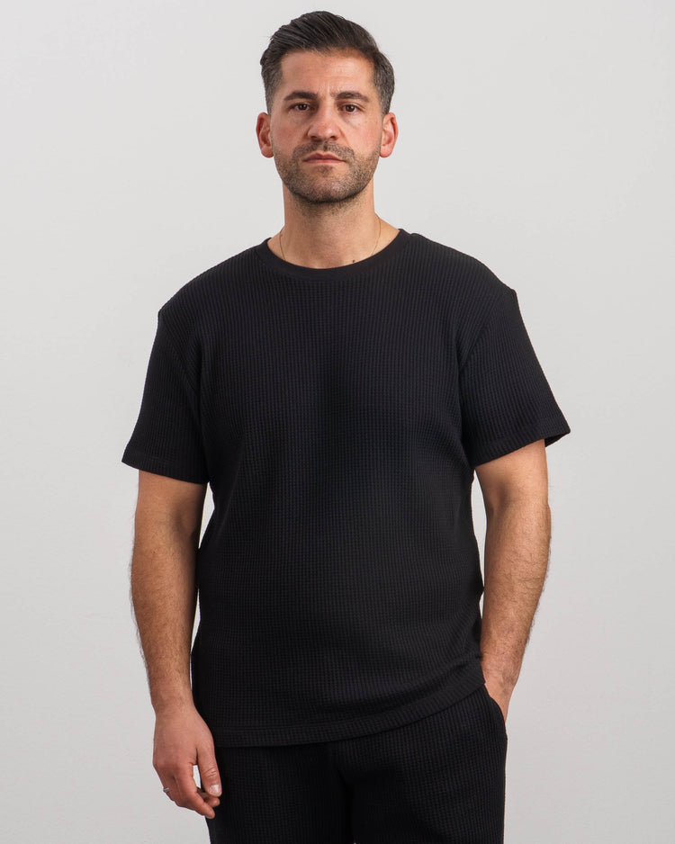 Waffle T-Shirt (Black)
