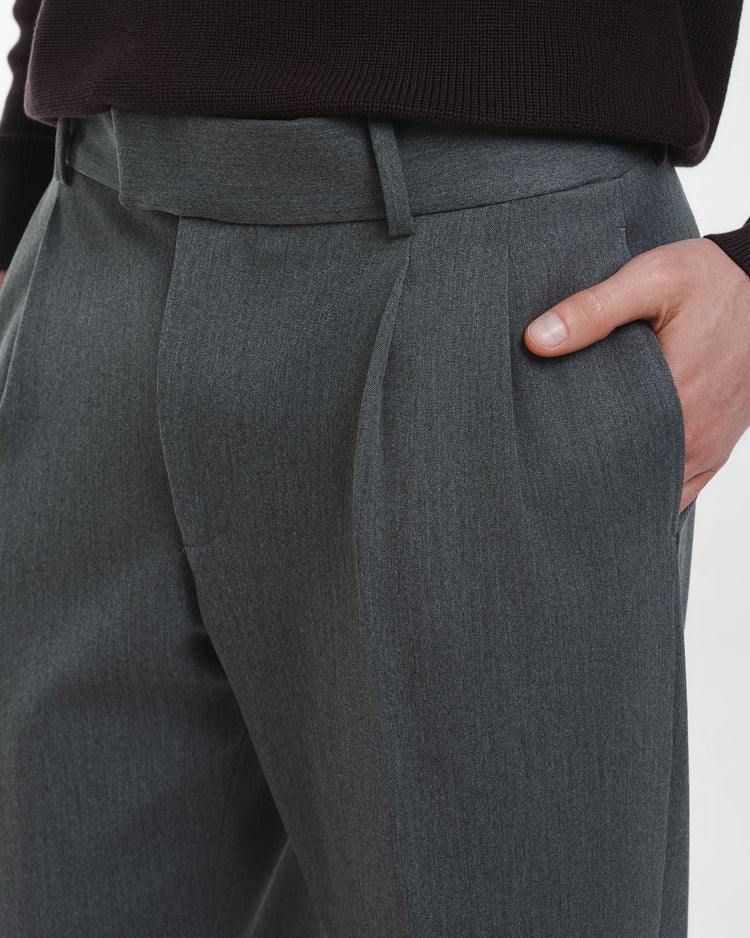 Suit Pants Loose Fit (Mid Grey)