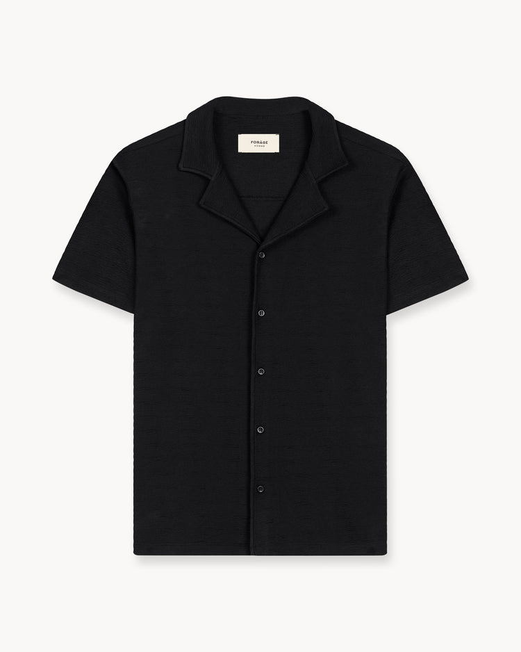 Bouclé Shirt (Black)