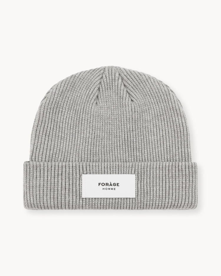Brand Label Beanie (Grey)