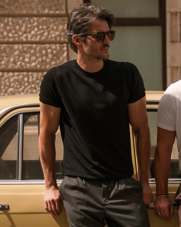 Knit T-Shirt (Black)