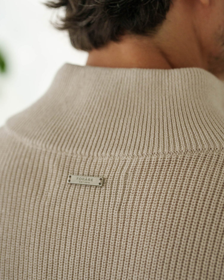 Rib Knit Cardigan (Sand)