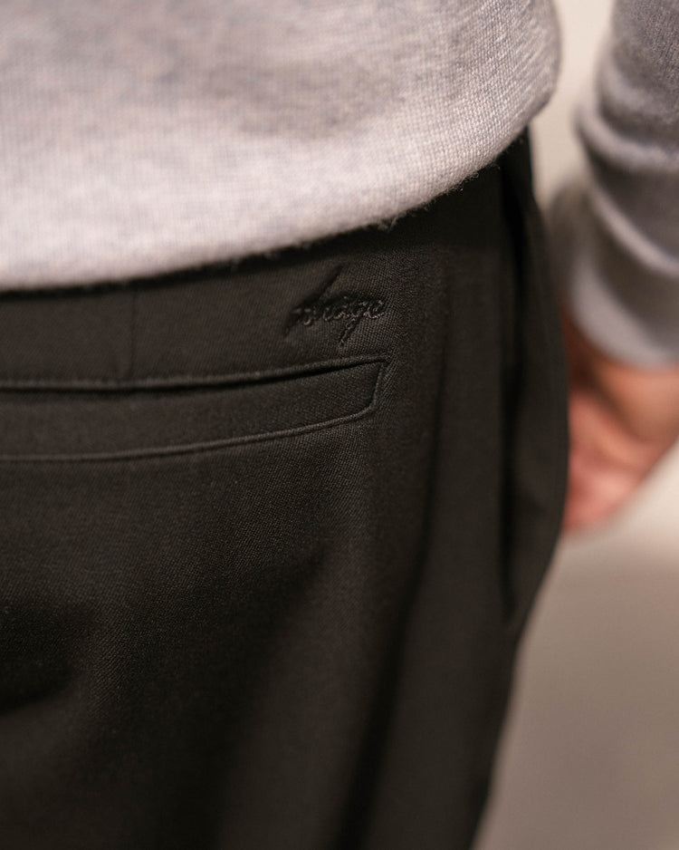 Suit Pants Loose Fit (Black)