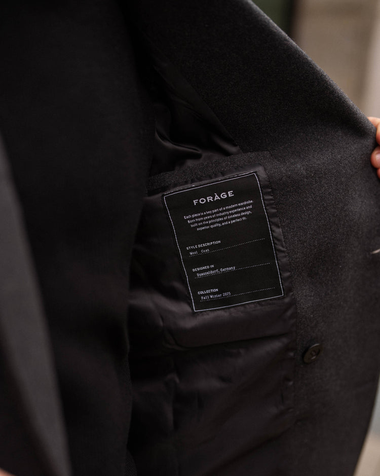 Wool Coat (Dark Grey)