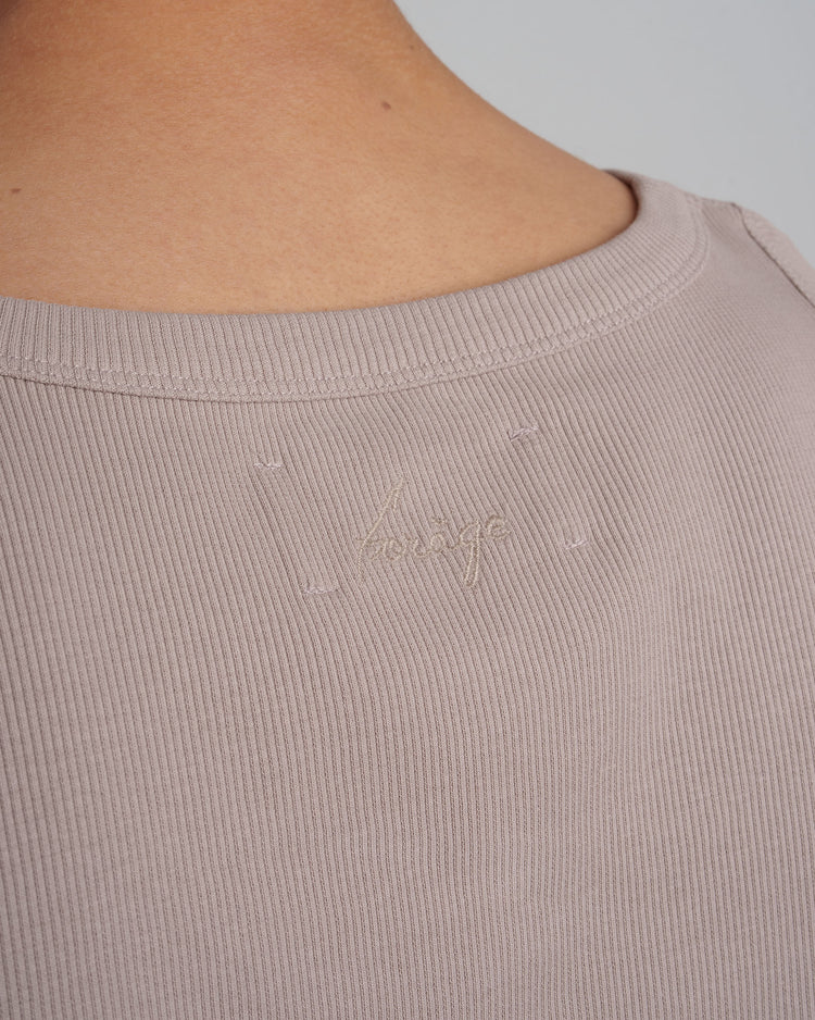 Ribbed Tanktop (taupe)