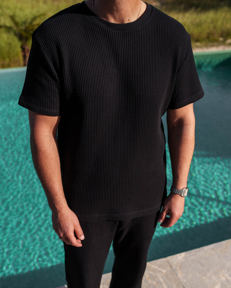 Waffle T-Shirt (Black)