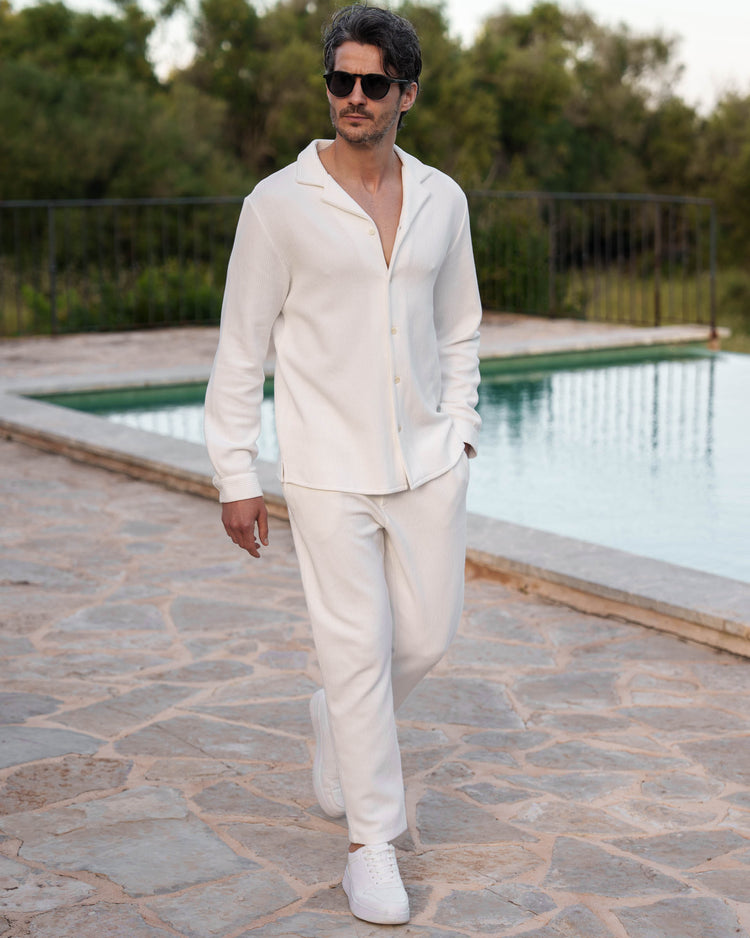 Plissee Shirt (White)