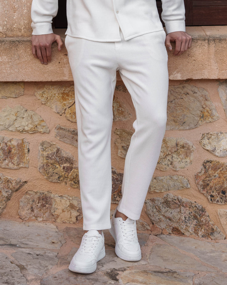 Plissee Pants (White)