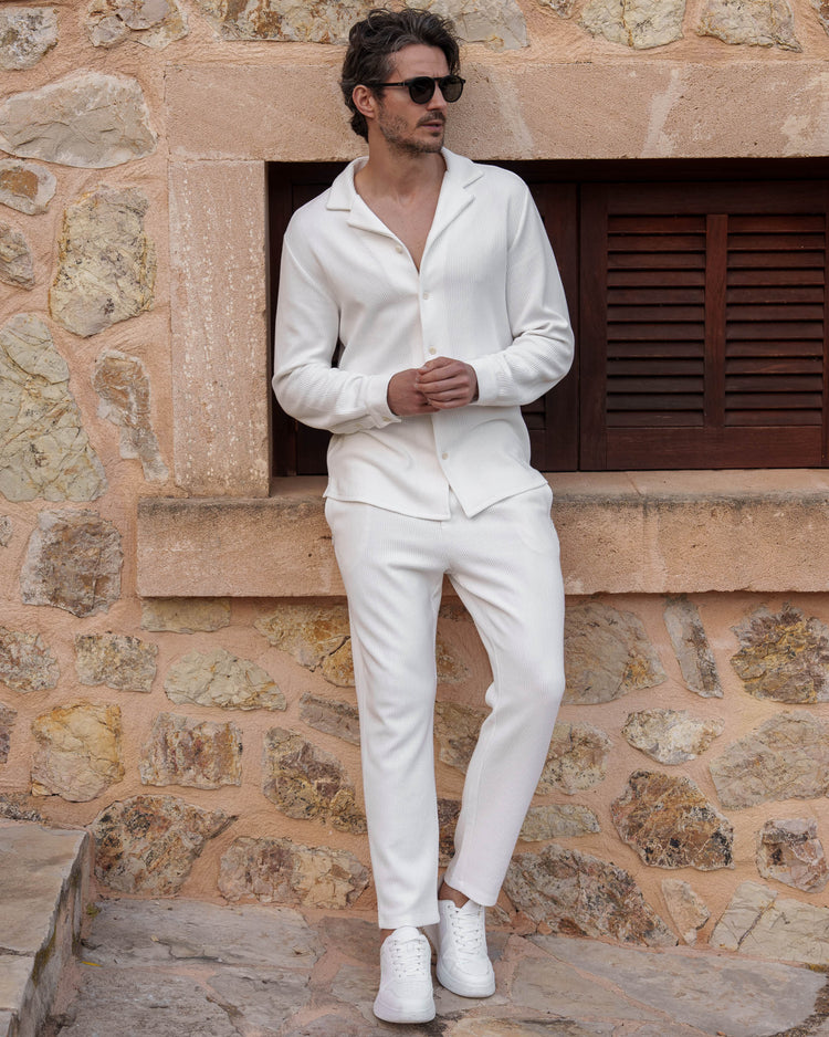 Plissee Shirt (White)