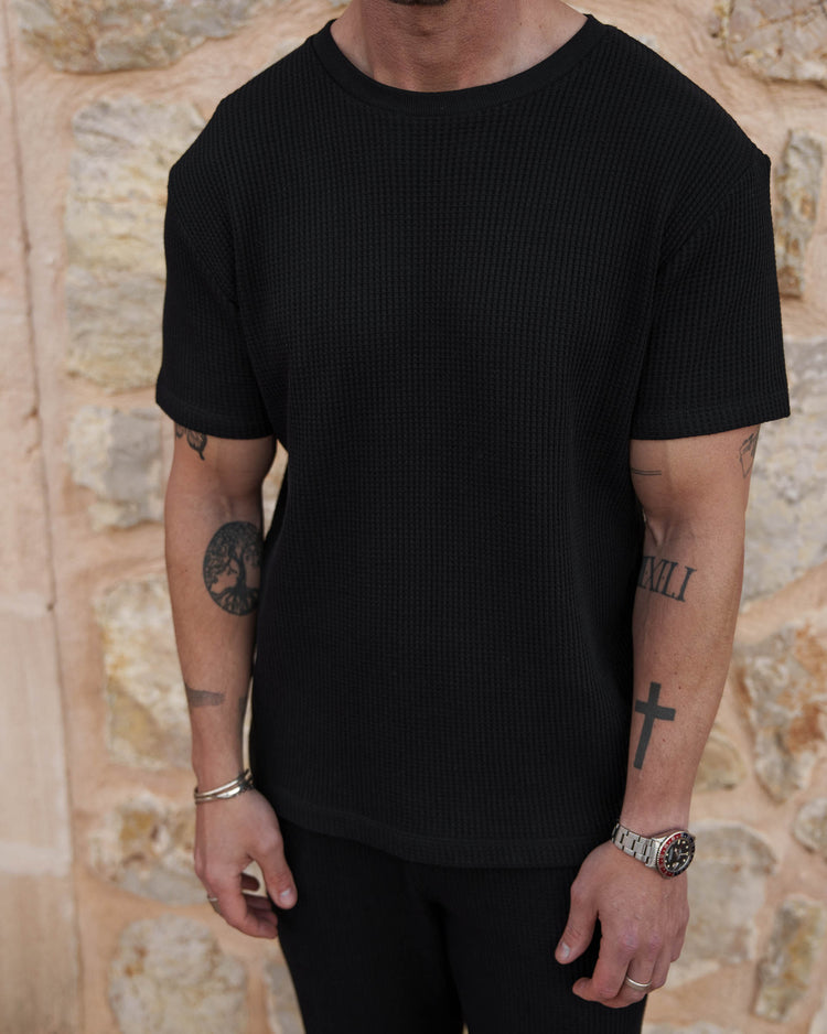 Waffle T-Shirt (Black)