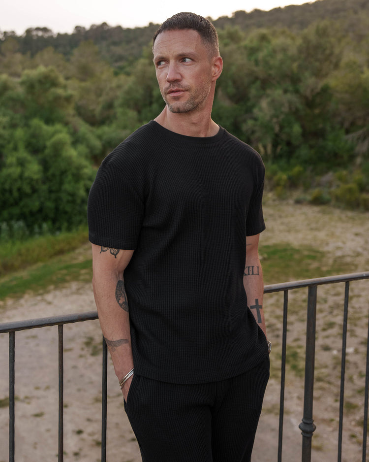 Waffle T-Shirt (Black)