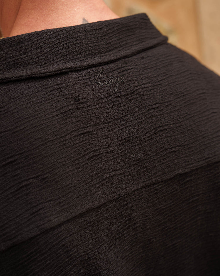 Bouclé Shirt (Black)