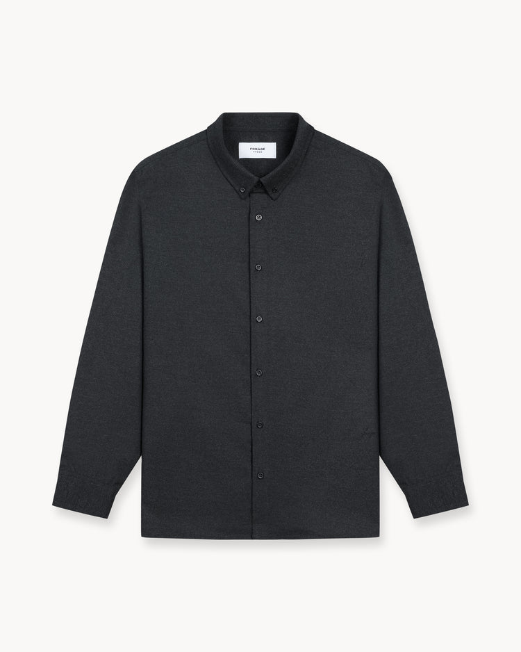 Flannel Shirt (Dark Grey)