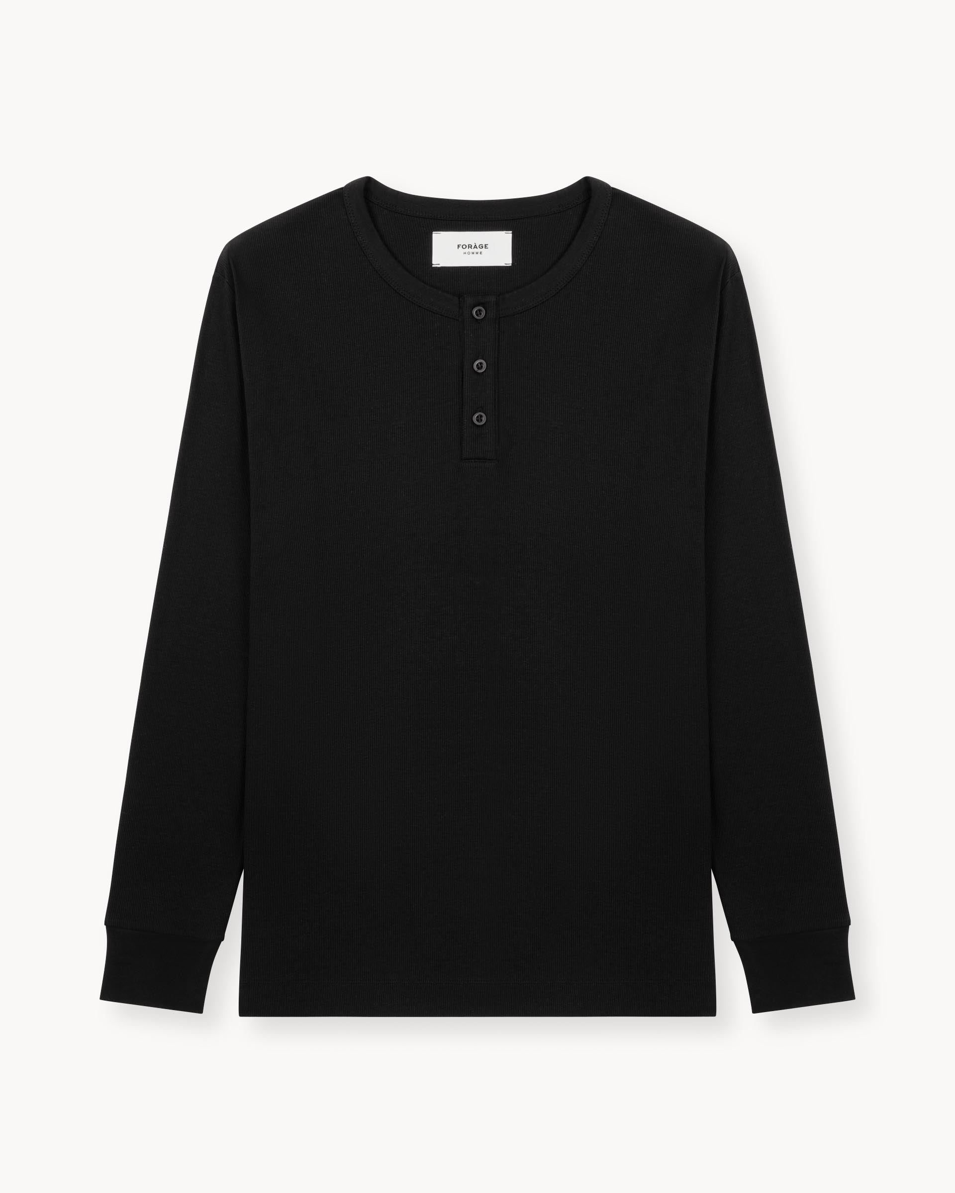 Henley shirt black best sale