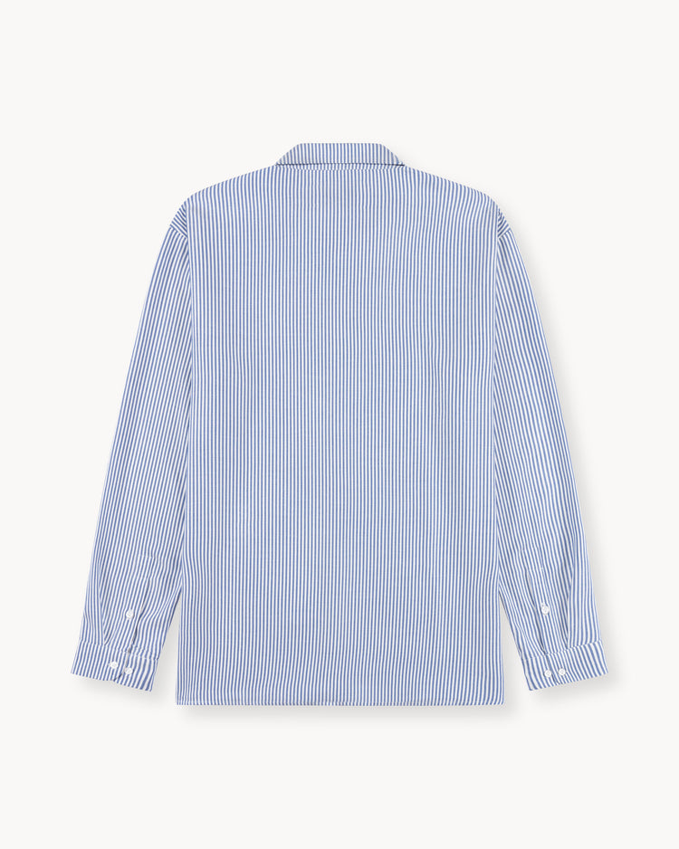 Striped Long Sleeve Shirt (blue/white)