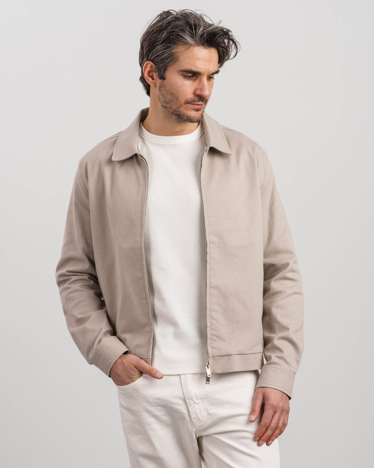 Light Harrington Jacket (Sand)