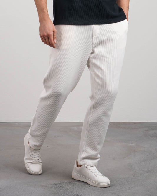 Plissee Pants (White)