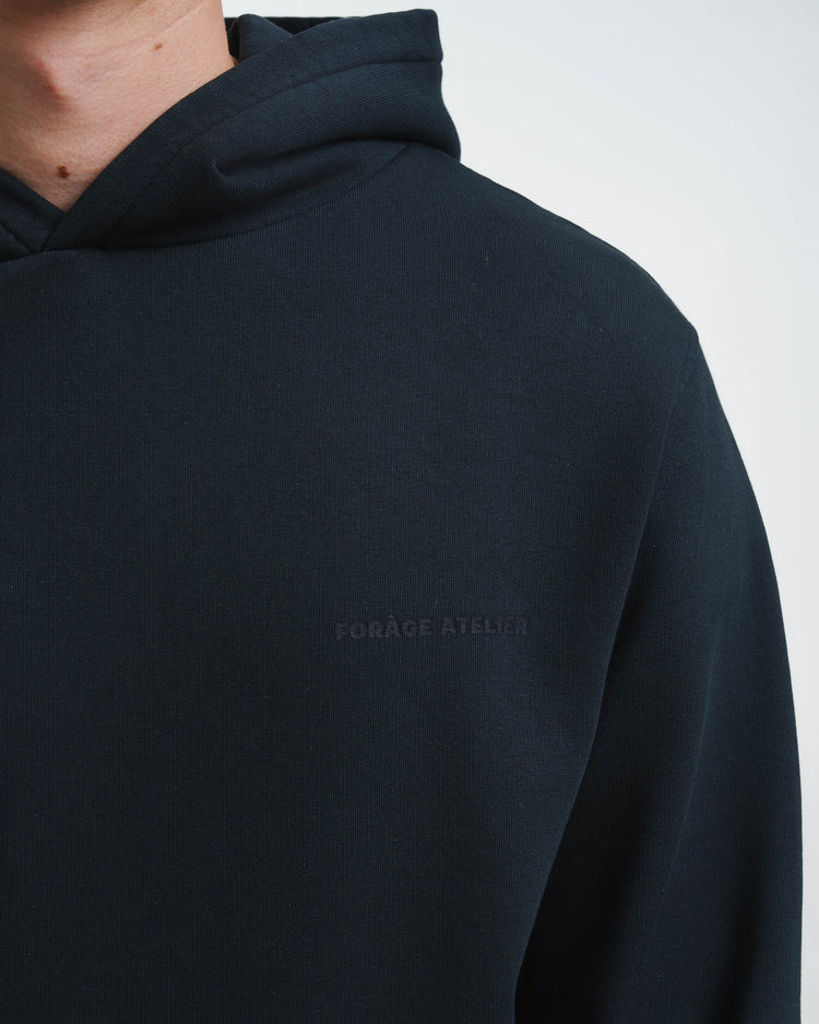 Vintage Atelier Print Hoodie (Black)