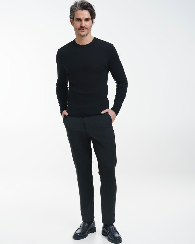 Fine Rib Longsleeve (Black)