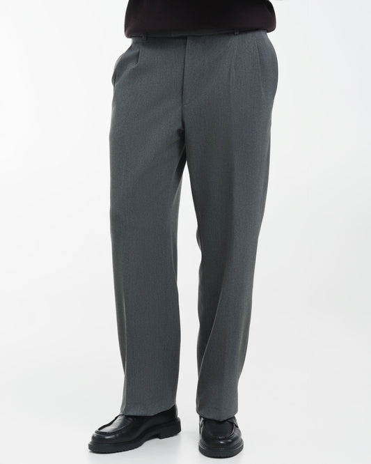 Suit Pants Loose Fit (Mid Grey)