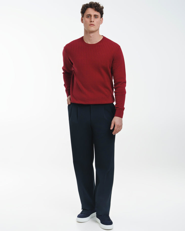 Suit Pants Loose Fit (Navy)