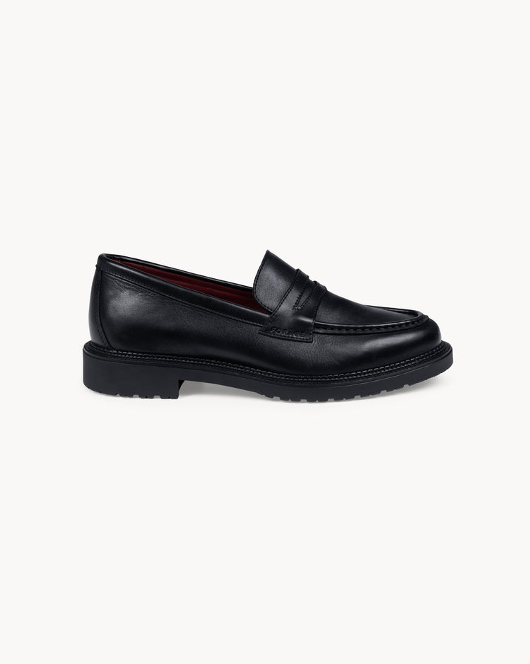 Leather Loafer (Black)