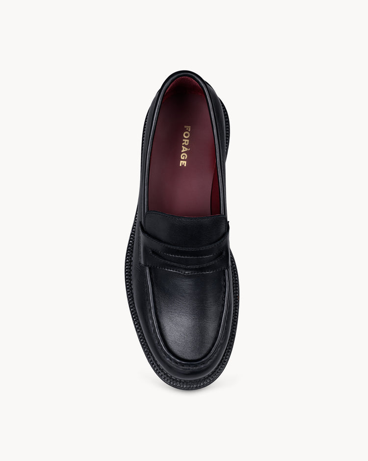 Leather Loafer (Black)
