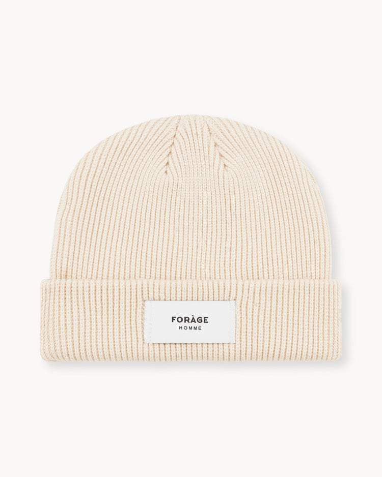 Brand Label Beanie (sand)