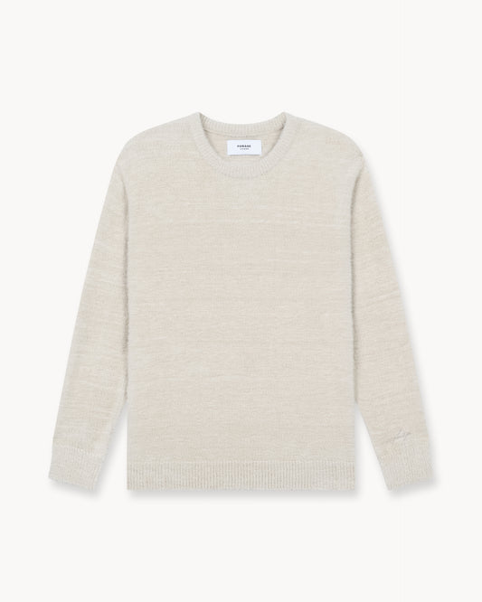 Brushed Knit Sweater (Greige)