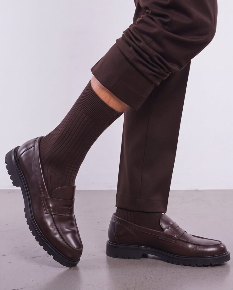 Classic Socks 2x (Chocolate Brown)