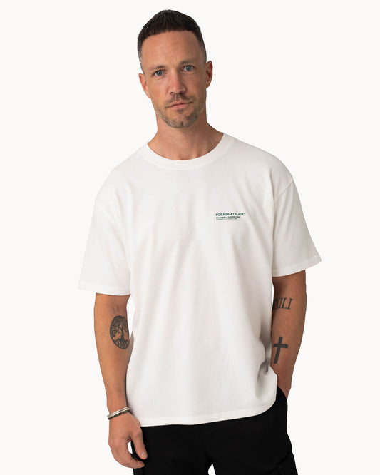 Relaxed Forage Atelier T-Shirt (offwhite/green)