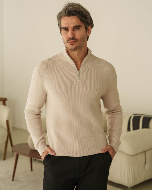 Rib Knit Sweater (Sand)