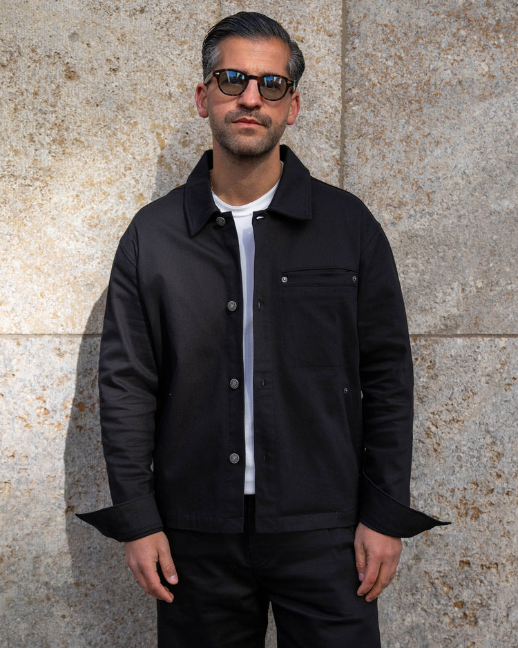 Denim Overshirt (Black)