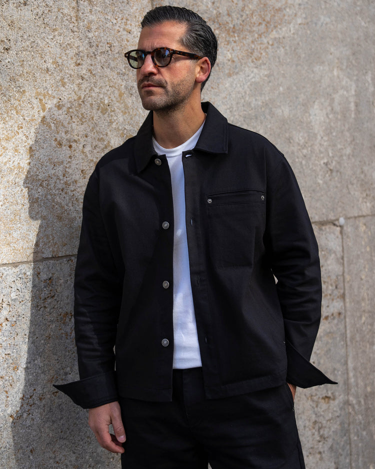 Denim Overshirt (Black)