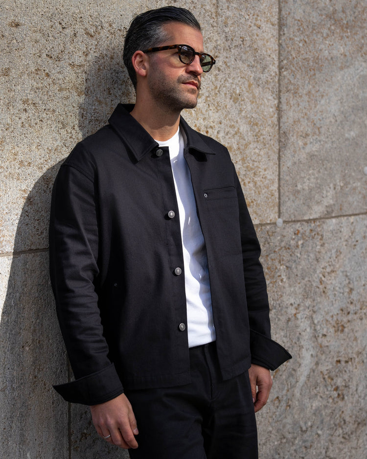 Denim Overshirt (Black)