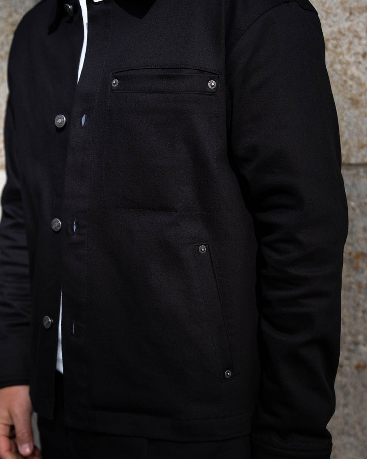 Denim Overshirt (Black)