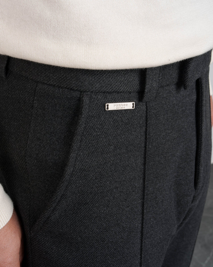 Twill Regular Fit Pants (Anthracite)