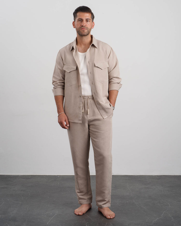 Linen Pants (Taupe)