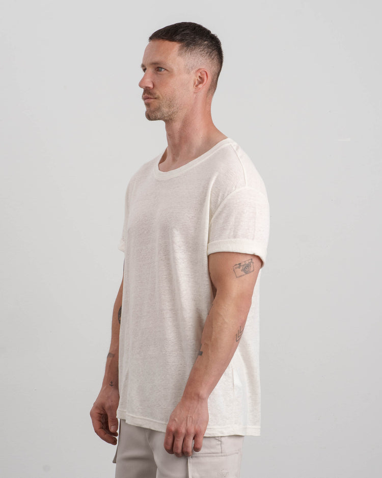 Linen T-Shirt (off-white)