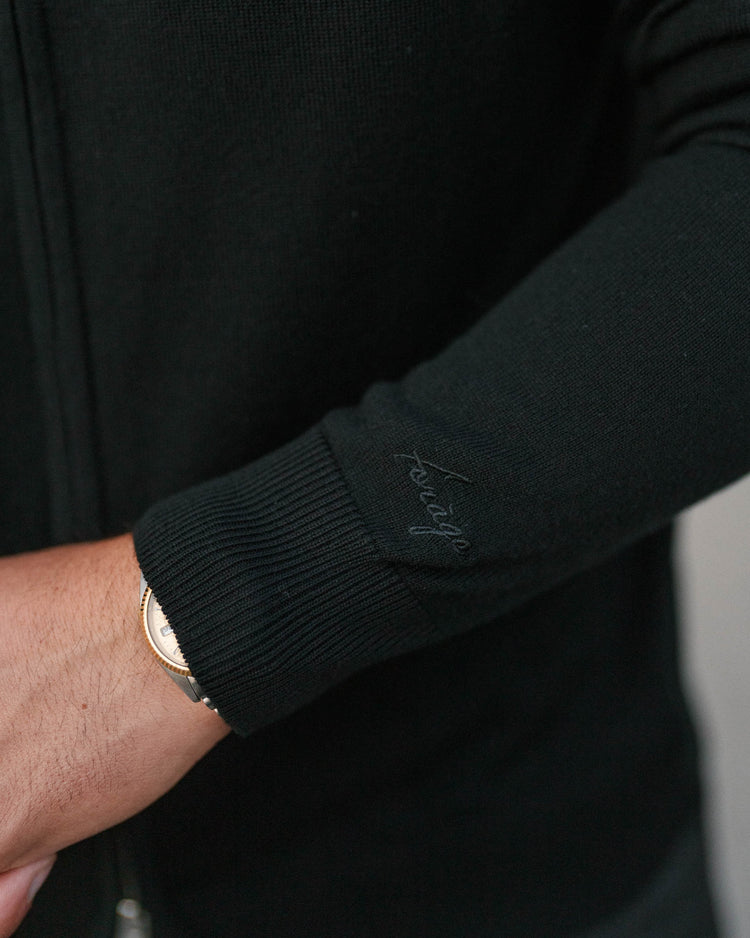 Merino Cardigan (Black)