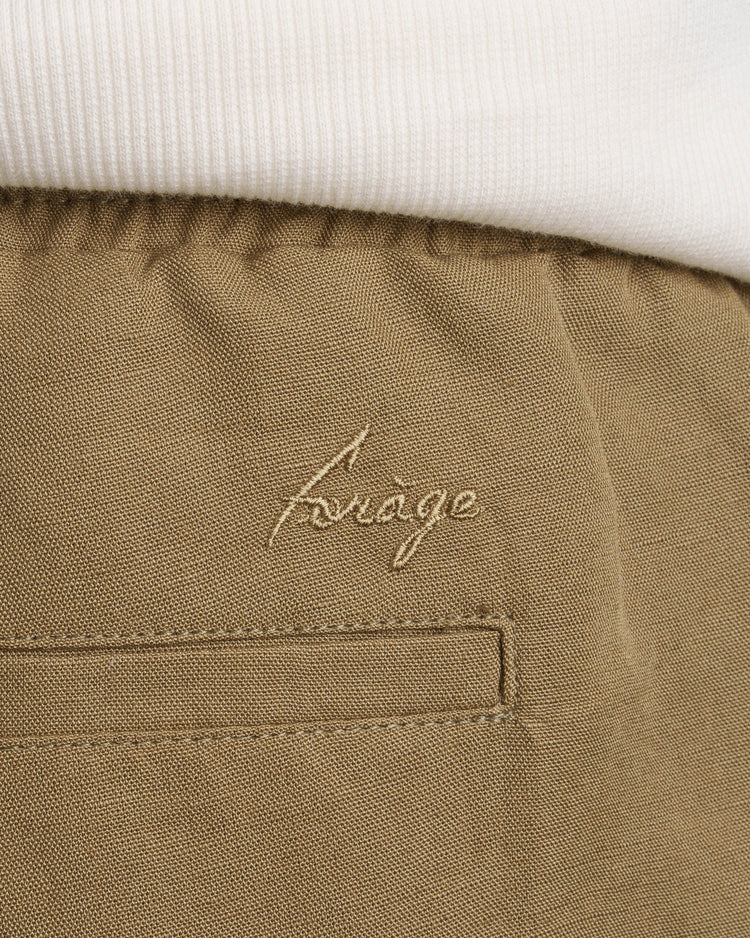 Linen Shorts (Khaki)