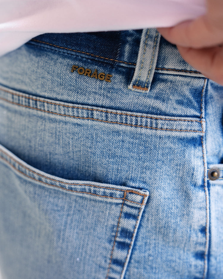Essential Slim Tapered Fit Jeans (Light Blue)