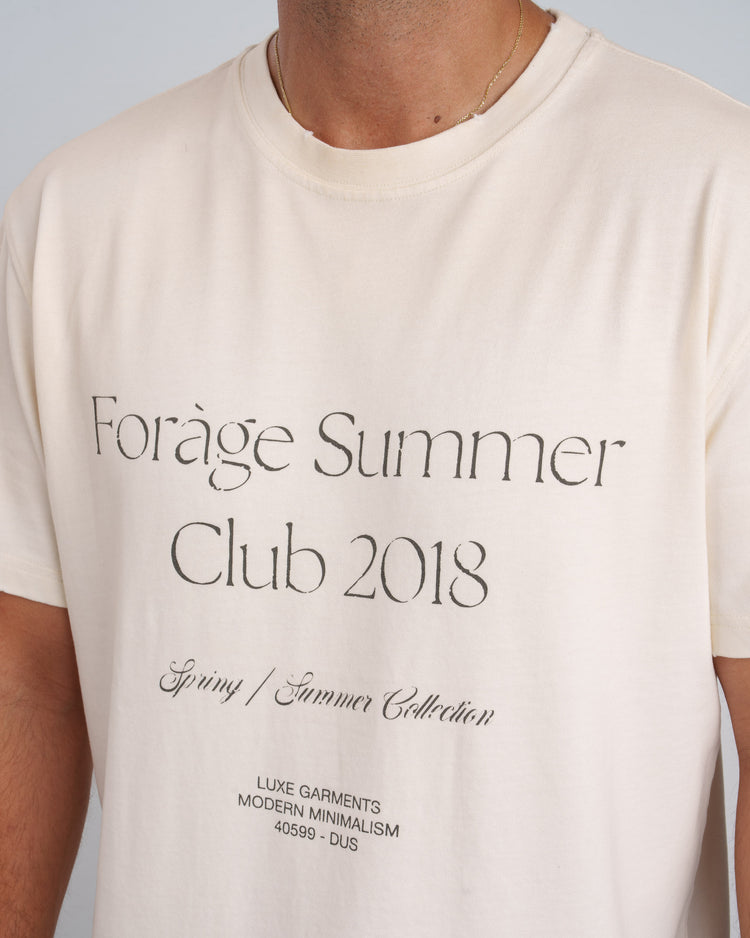 Summer Club T-Shirt (Dusty white)