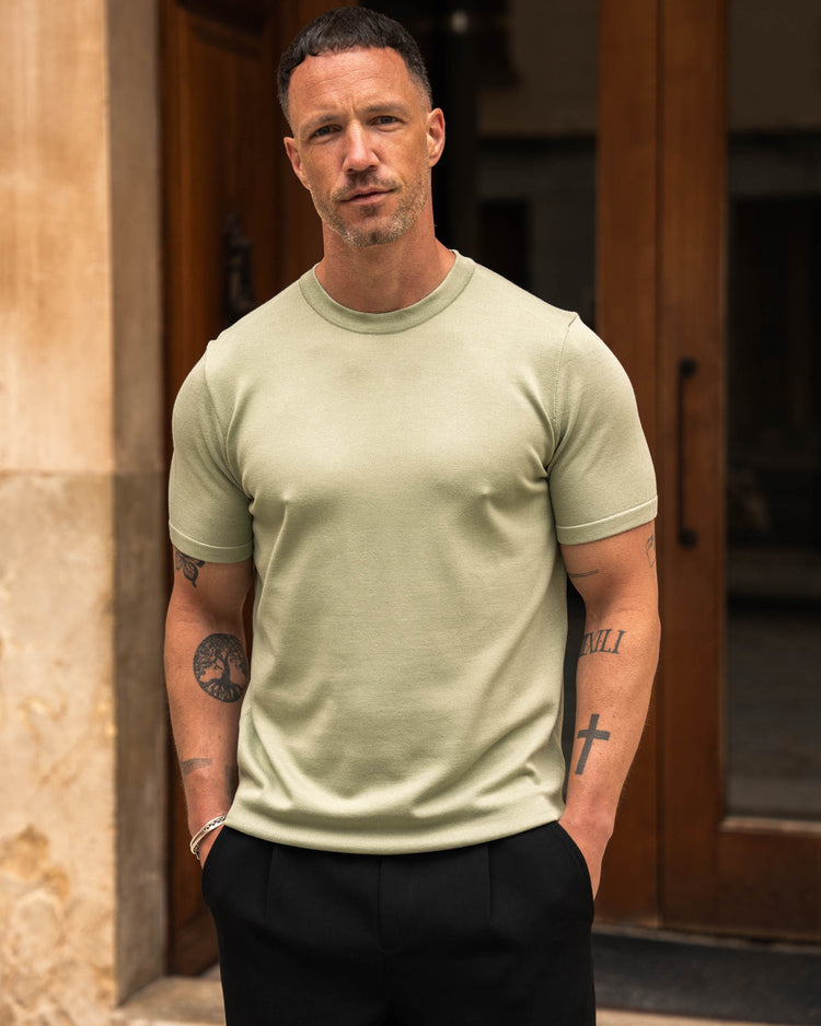 Knit T-Shirt (Green)