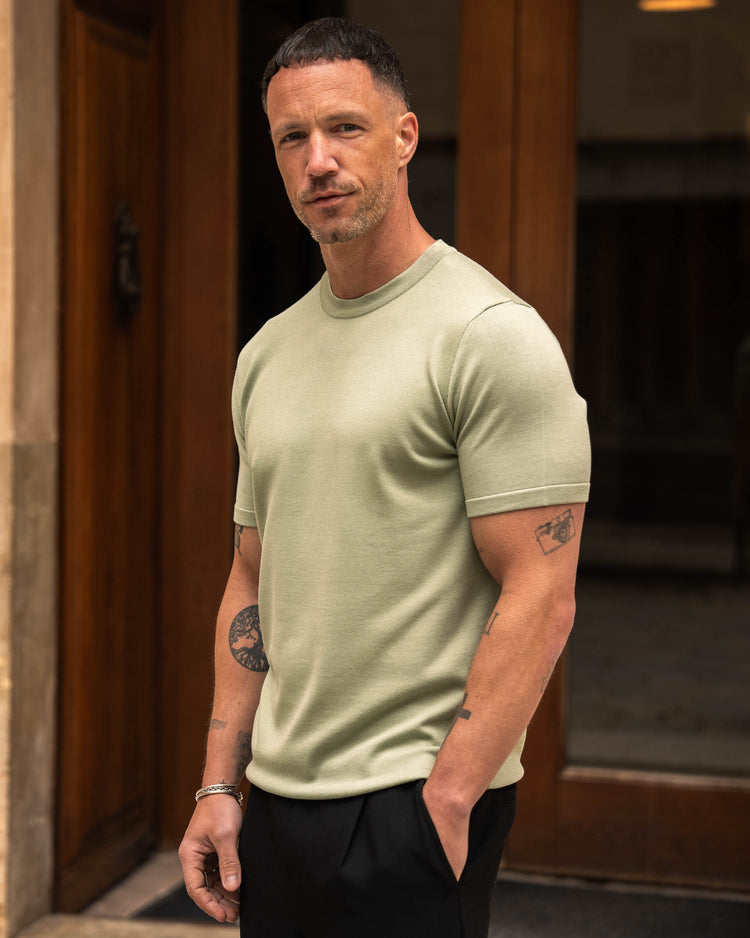 Knit T-Shirt (Green)