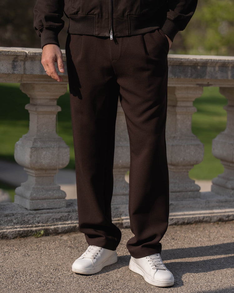 Comfort Suit Pants Regular Fit (Brown)