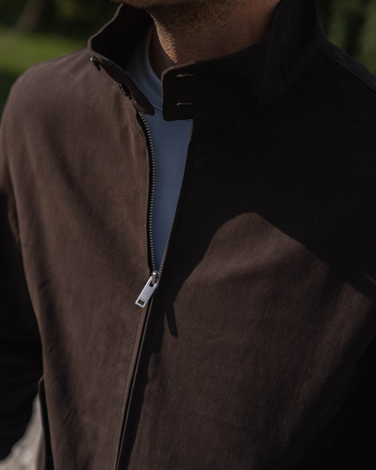 Coach Bomber Jacket (Dark Brown)