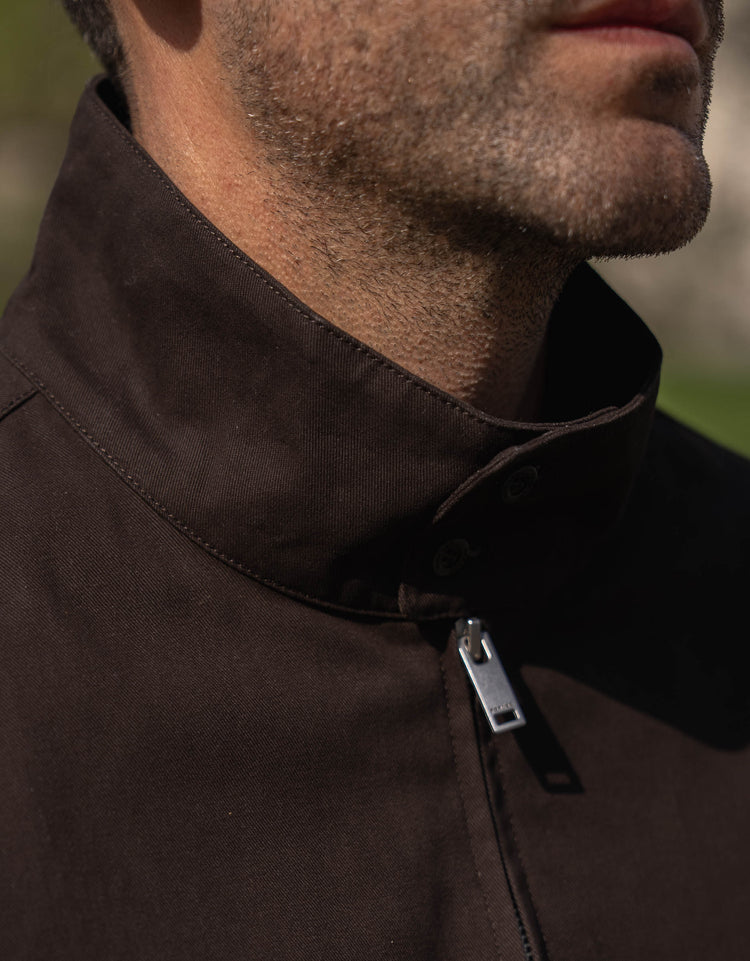 Coach Bomber Jacket (Dark Brown)